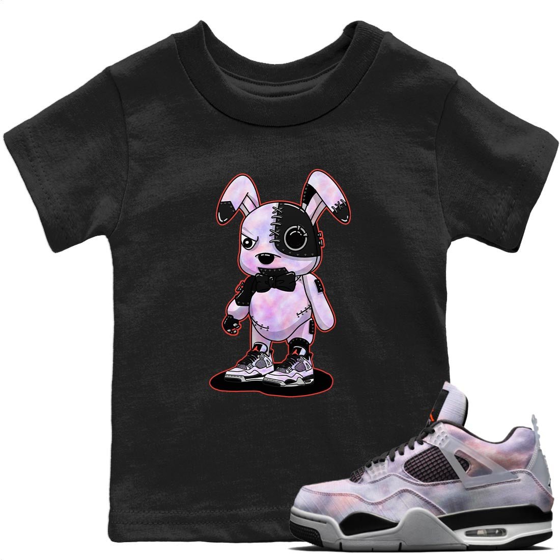 Jordan 4 Zen Master Sneaker Match Tees Cyborg Bunny Sneaker Tees Jordan 4 Zen Master Sneaker Release Tees Kids Shirts