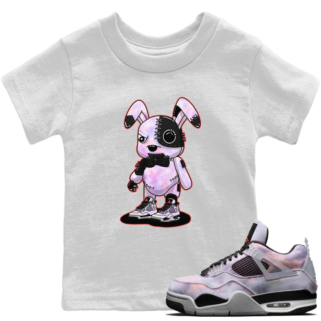 Jordan 4 Zen Master Sneaker Match Tees Cyborg Bunny Sneaker Tees Jordan 4 Zen Master Sneaker Release Tees Kids Shirts