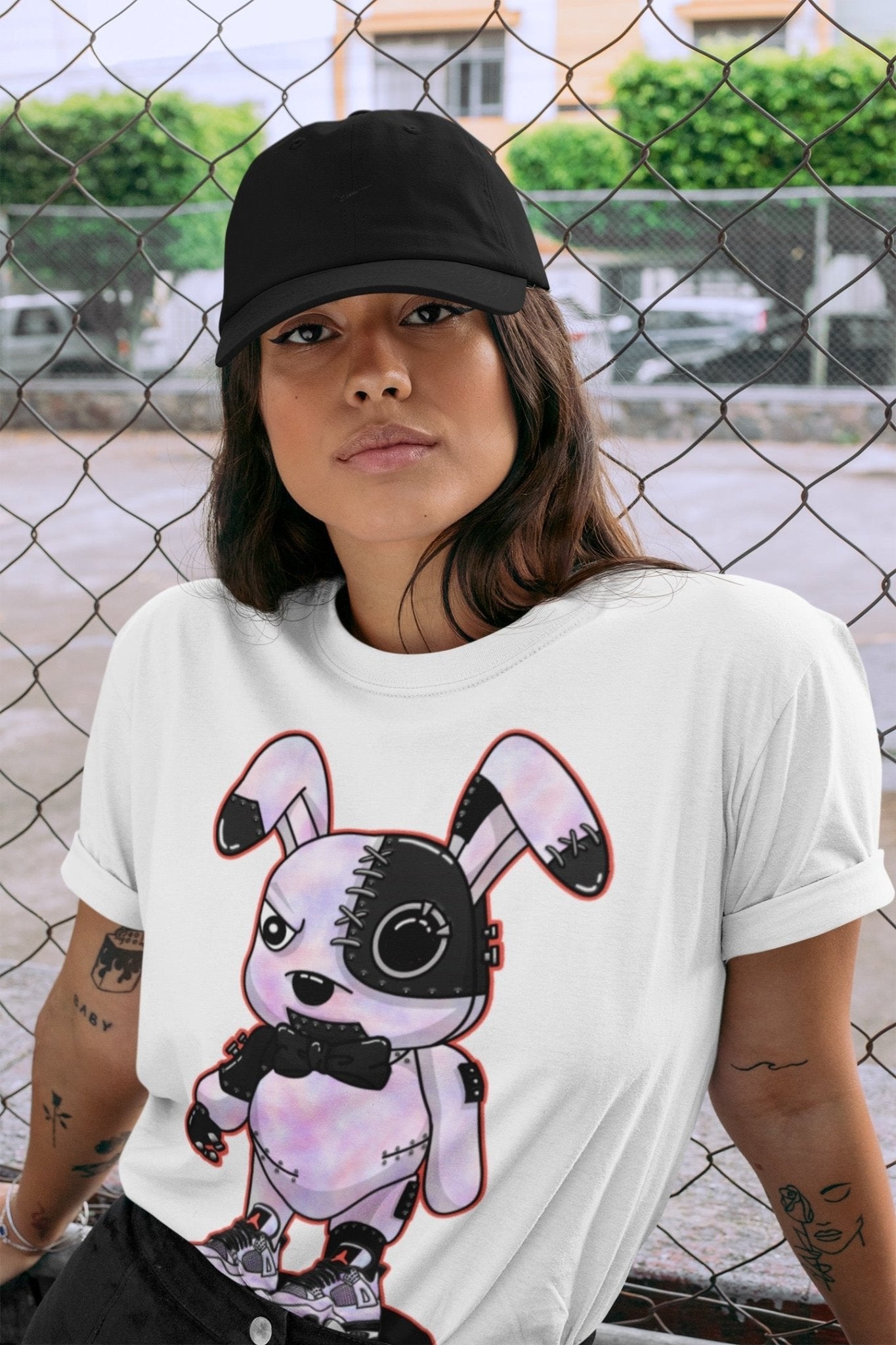 Jordan 4 Zen Master Sneaker Match Tees Cyborg Bunny Sneaker Tees Jordan 4 Zen Master Sneaker Release Tees Unisex Shirts
