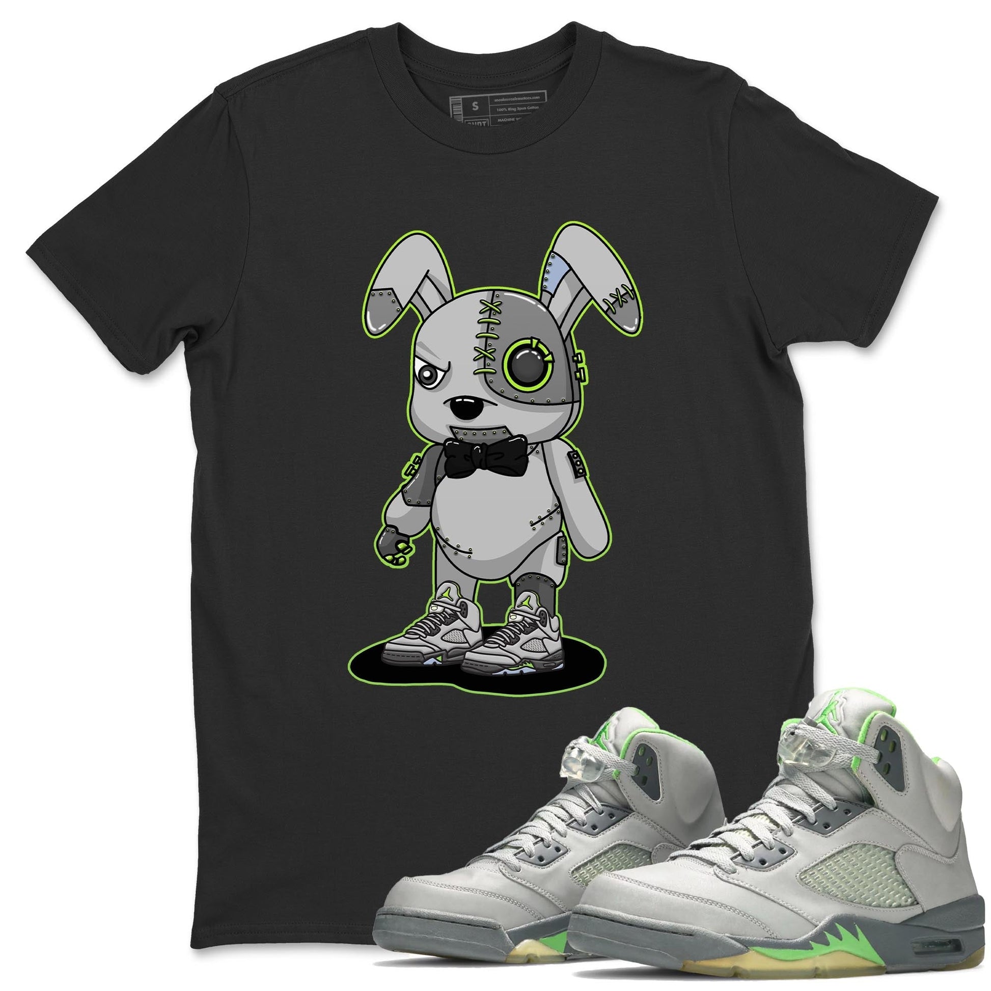 Jordan 5 Green Bean Sneaker Match Tees Cyborg Bunny Sneaker Tees Jordan 5 Green Bean Sneaker Release Tees Unisex Shirts