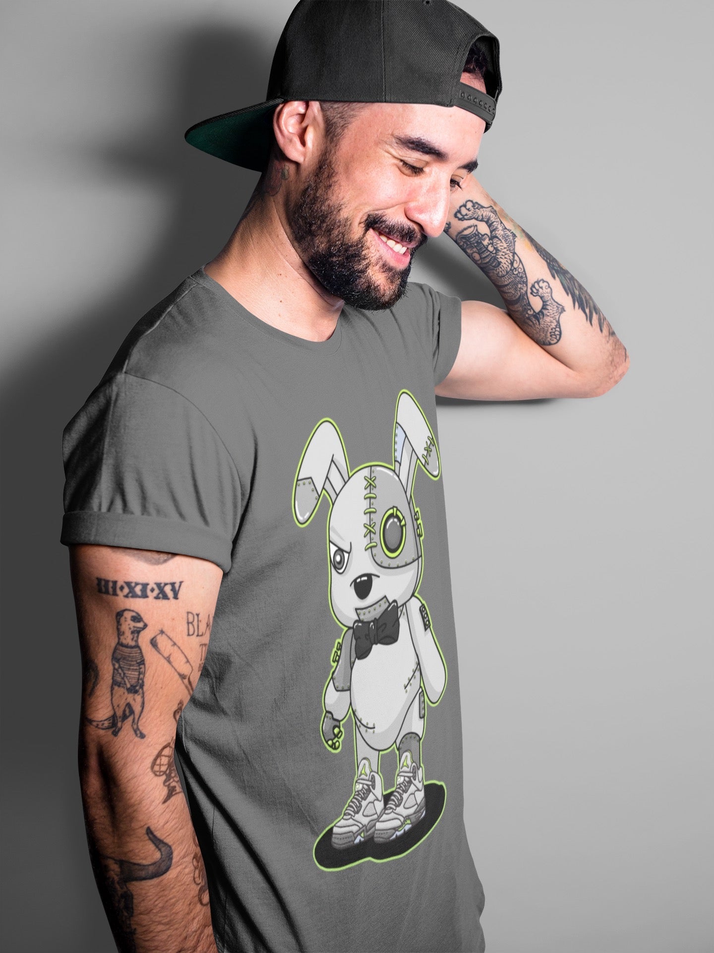 Jordan 5 Green Bean Sneaker Match Tees Cyborg Bunny Sneaker Tees Jordan 5 Green Bean Sneaker Release Tees Unisex Shirts