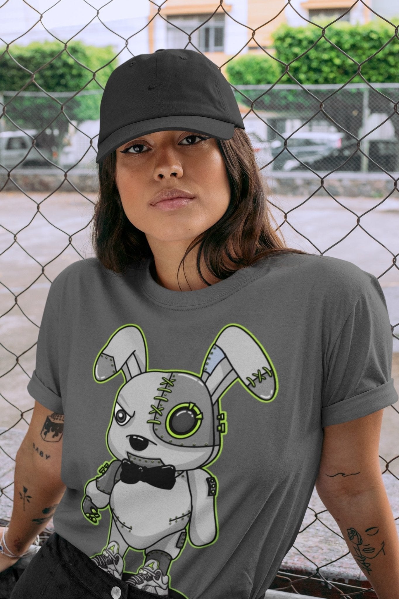 Jordan 5 Green Bean Sneaker Match Tees Cyborg Bunny Sneaker Tees Jordan 5 Green Bean Sneaker Release Tees Unisex Shirts