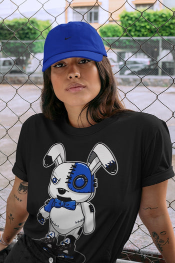 Jordan 5 Racer Blue Sneaker Match Tees Cyborg Bunny Sneaker Tees Jordan 5 Racer Blue Sneaker Release Tees Unisex Shirts