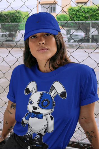 Jordan 5 Racer Blue Sneaker Match Tees Cyborg Bunny Sneaker Tees Jordan 5 Racer Blue Sneaker Release Tees Unisex Shirts