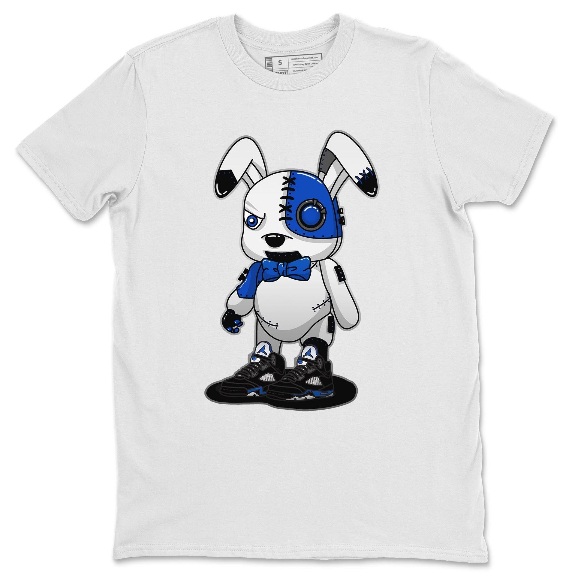 Jordan 5 Racer Blue Sneaker Match Tees Cyborg Bunny Sneaker Tees Jordan 5 Racer Blue Sneaker Release Tees Unisex Shirts
