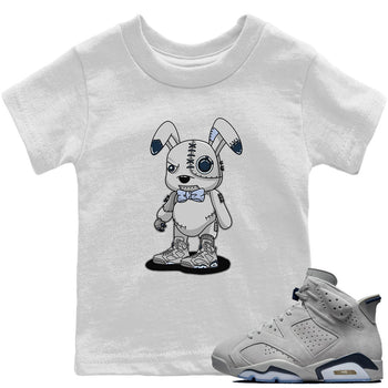 Jordan 6 Georgetown Sneaker Match Tees Cyborg Bunny Sneaker Tees Jordan 6 Georgetown Sneaker Release Tees Kids Shirts