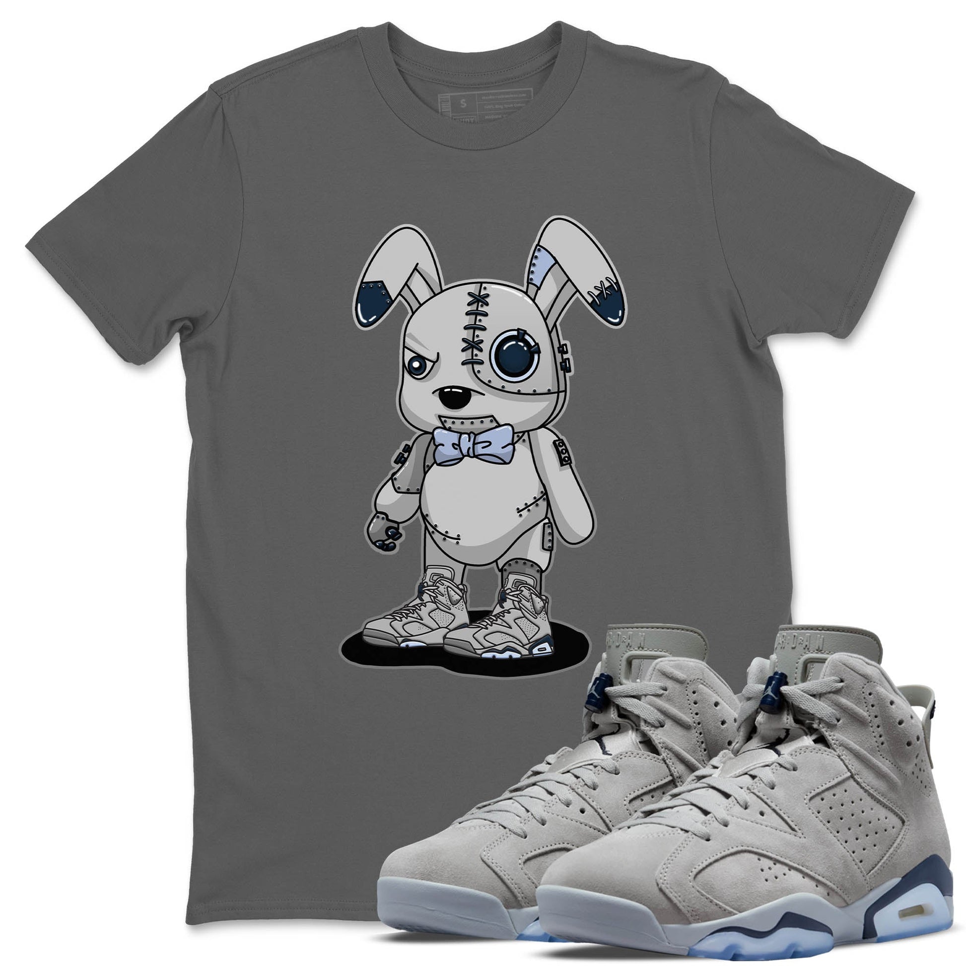 Jordan 6 Georgetown Sneaker Match Tees Cyborg Bunny Sneaker Tees Jordan 6 Georgetown Sneaker Release Tees Unisex Shirts