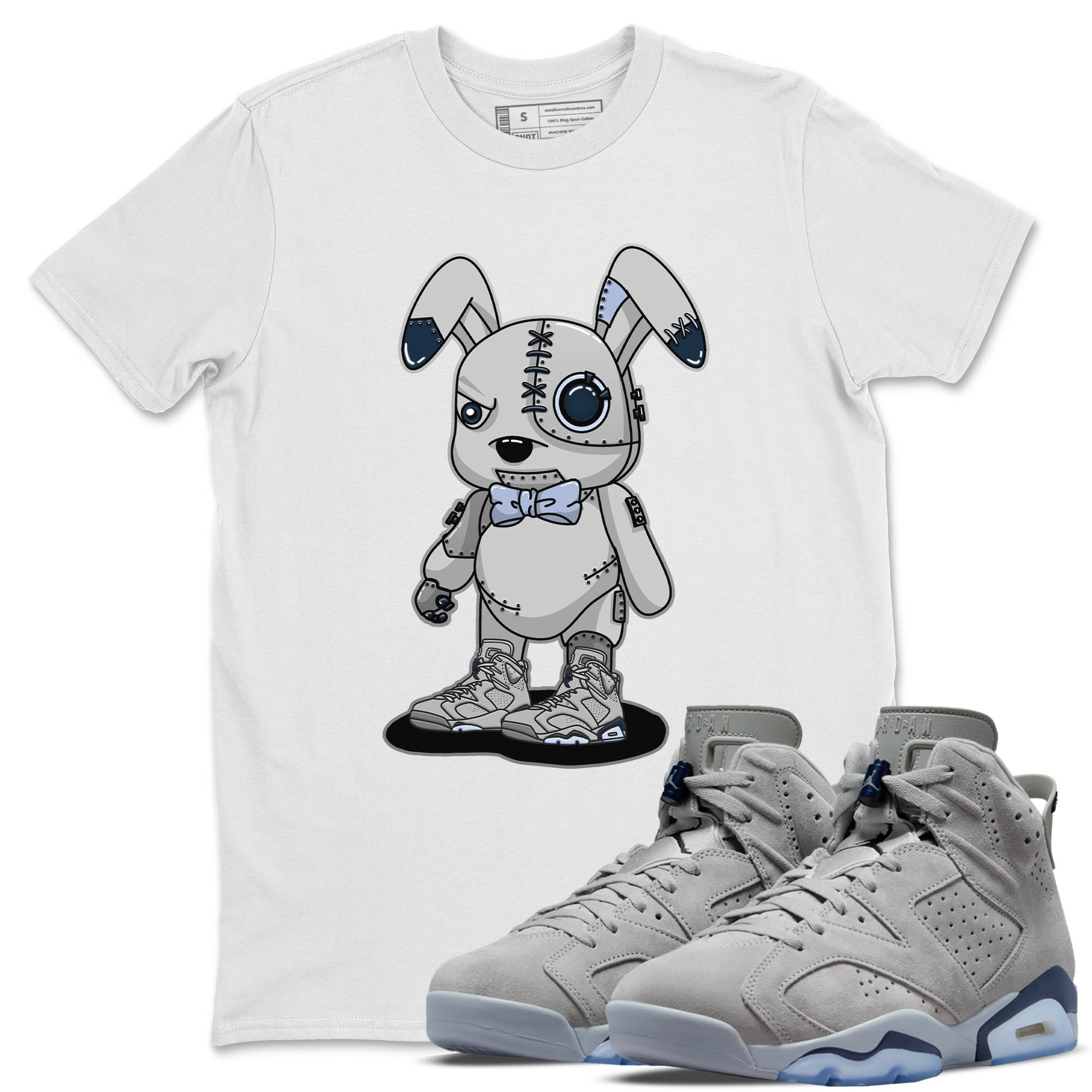 Jordan 6 Georgetown Sneaker Match Tees Cyborg Bunny Sneaker Tees Jordan 6 Georgetown Sneaker Release Tees Unisex Shirts