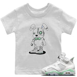 Jordan 6 Mint Foam Sneaker Match Tees Cyborg Bunny Sneaker Tees Jordan 6 Mint Foam Sneaker Release Tees Kids Shirts