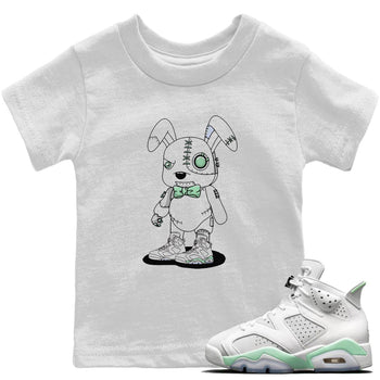 Jordan 6 Mint Foam Sneaker Match Tees Cyborg Bunny Sneaker Tees Jordan 6 Mint Foam Sneaker Release Tees Kids Shirts