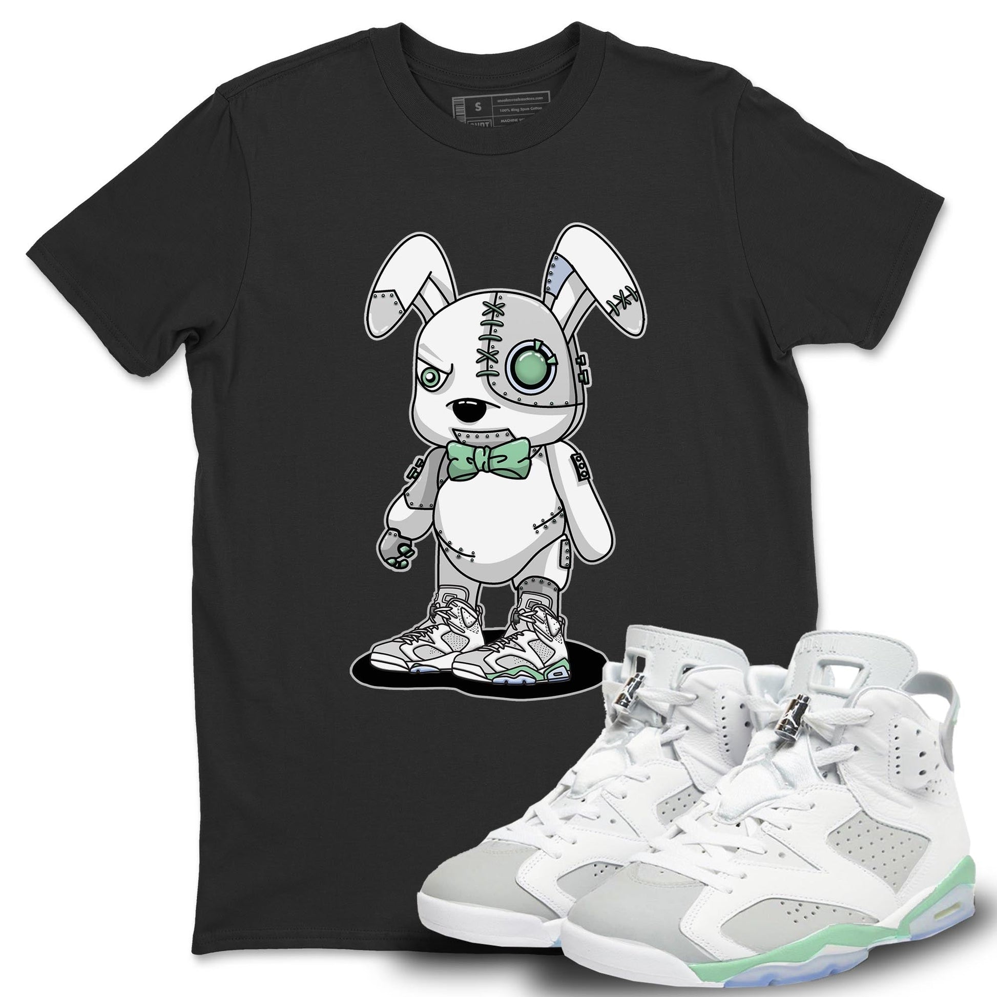 Jordan 6 Mint Foam Sneaker Match Tees Cyborg Bunny Sneaker Tees Jordan 6 Mint Foam Sneaker Release Tees Unisex Shirts