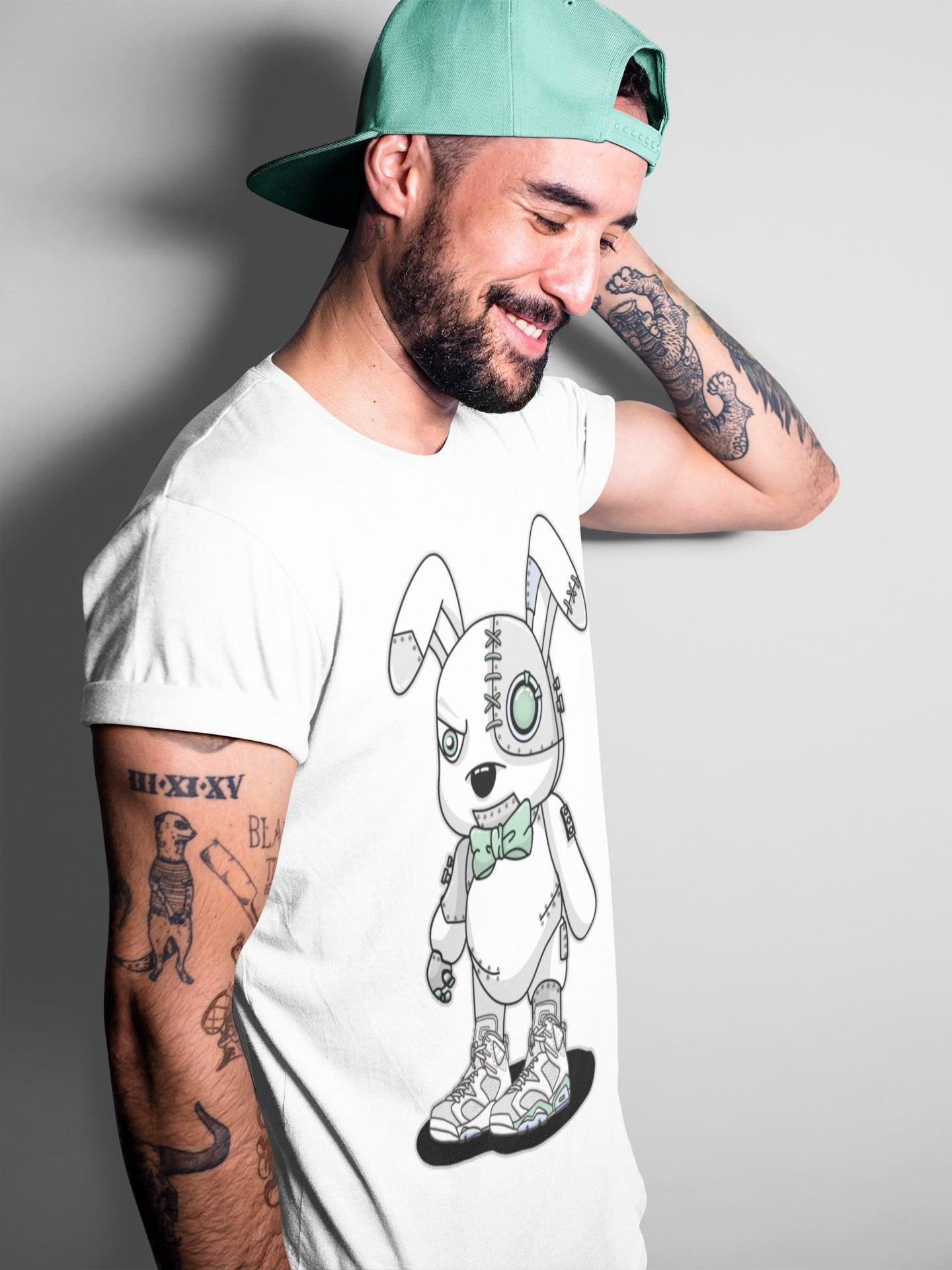 Jordan 6 Mint Foam Sneaker Match Tees Cyborg Bunny Sneaker Tees Jordan 6 Mint Foam Sneaker Release Tees Unisex Shirts