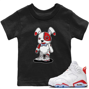 Jordan 6 Red Velvet Cookies Sneaker Match Tees Cyborg Bunny Sneaker Tees Jordan 6 Red Velvet Cookies Sneaker Release Tees Kids Shirts
