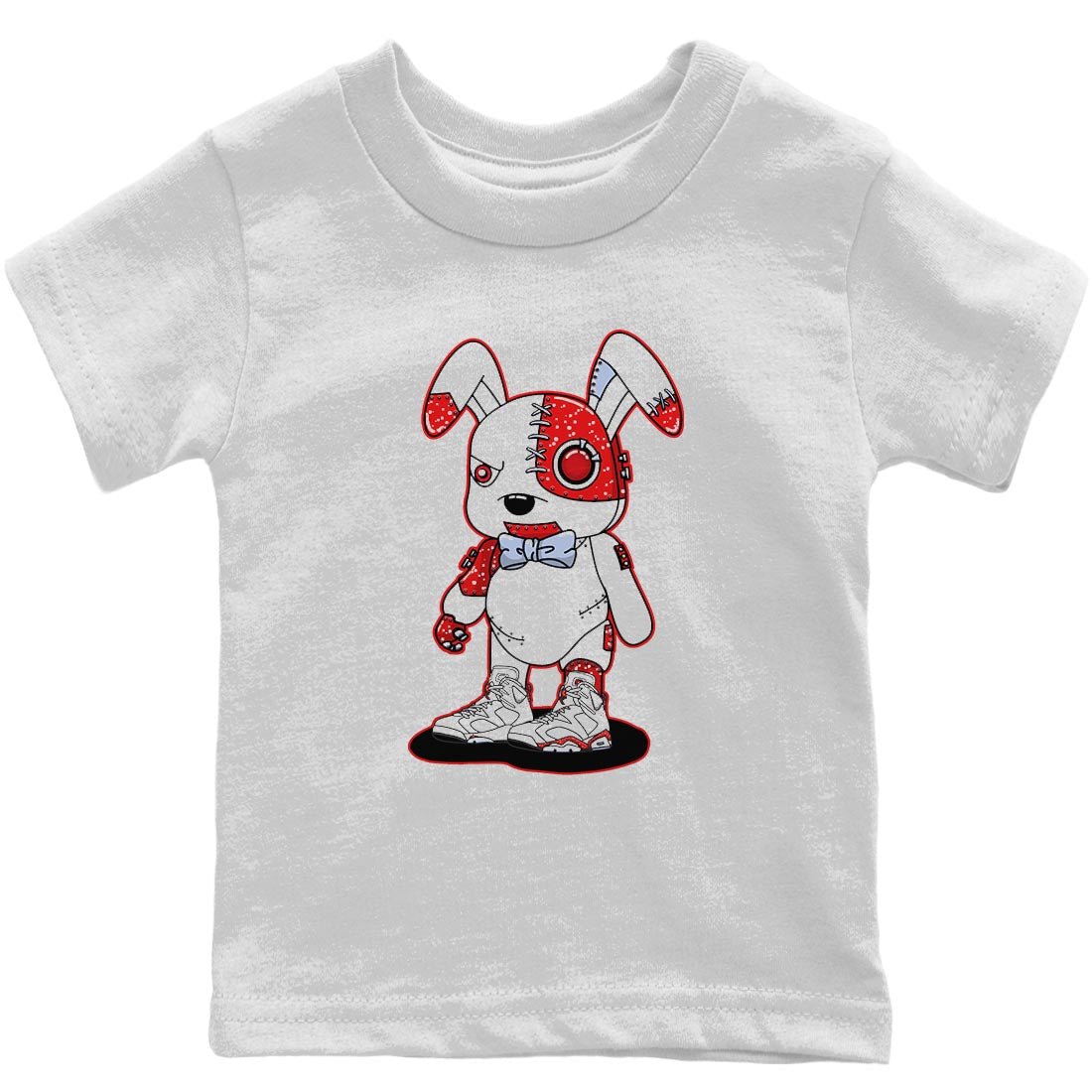Jordan 6 Red Velvet Cookies Sneaker Match Tees Cyborg Bunny Sneaker Tees Jordan 6 Red Velvet Cookies Sneaker Release Tees Kids Shirts