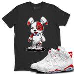 Jordan 6 Red Velvet Cookies Sneaker Match Tees Cyborg Bunny Sneaker Tees Jordan 6 Red Velvet Cookies Sneaker Release Tees Unisex Shirts