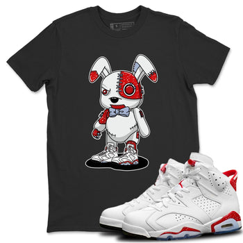 Jordan 6 Red Velvet Cookies Sneaker Match Tees Cyborg Bunny Sneaker Tees Jordan 6 Red Velvet Cookies Sneaker Release Tees Unisex Shirts