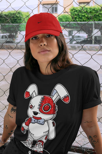 Jordan 6 Red Velvet Cookies Sneaker Match Tees Cyborg Bunny Sneaker Tees Jordan 6 Red Velvet Cookies Sneaker Release Tees Unisex Shirts