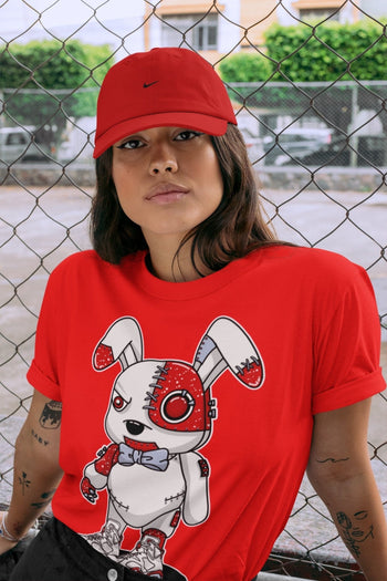 Jordan 6 Red Velvet Cookies Sneaker Match Tees Cyborg Bunny Sneaker Tees Jordan 6 Red Velvet Cookies Sneaker Release Tees Unisex Shirts
