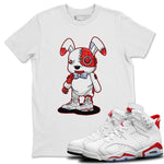 Jordan 6 Red Velvet Cookies Sneaker Match Tees Cyborg Bunny Sneaker Tees Jordan 6 Red Velvet Cookies Sneaker Release Tees Unisex Shirts