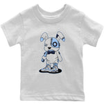 Jordan 6 UNC Sneaker Match Tees Cyborg Bunny Sneaker Tees Jordan 6 UNC Sneaker Release Tees Kids Shirts