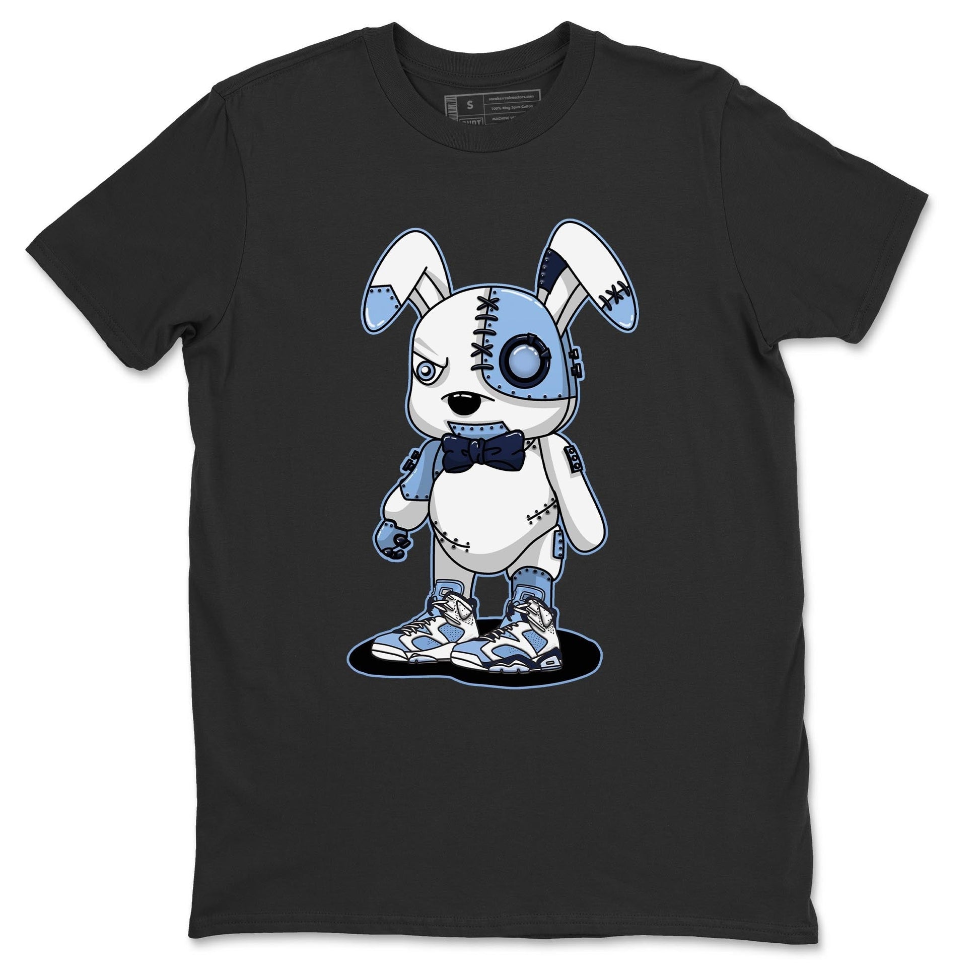 Jordan 6 UNC Sneaker Match Tees Cyborg Bunny Sneaker Tees Jordan 6 UNC Sneaker Release Tees Unisex Shirts