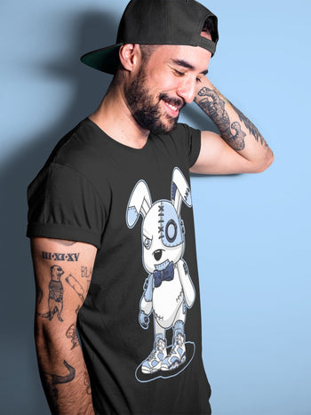 Jordan 6 UNC Sneaker Match Tees Cyborg Bunny Sneaker Tees Jordan 6 UNC Sneaker Release Tees Unisex Shirts