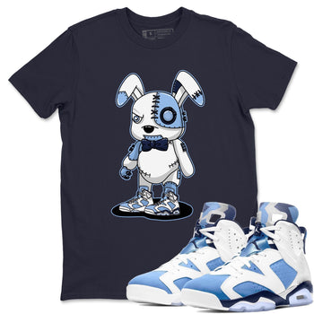 Jordan 6 UNC Sneaker Match Tees Cyborg Bunny Sneaker Tees Jordan 6 UNC Sneaker Release Tees Unisex Shirts