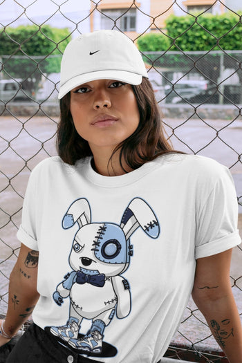 Jordan 6 UNC Sneaker Match Tees Cyborg Bunny Sneaker Tees Jordan 6 UNC Sneaker Release Tees Unisex Shirts
