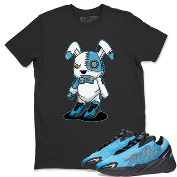 Yeezy 700 Bright Cyan Sneaker Match Tees Cyborg Bunny Sneaker Tees Yeezy 700 Bright Cyan Sneaker Release Tees Unisex Shirts
