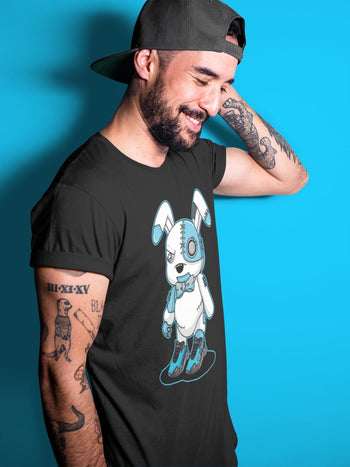 Yeezy 700 Bright Cyan Sneaker Match Tees Cyborg Bunny Sneaker Tees Yeezy 700 Bright Cyan Sneaker Release Tees Unisex Shirts