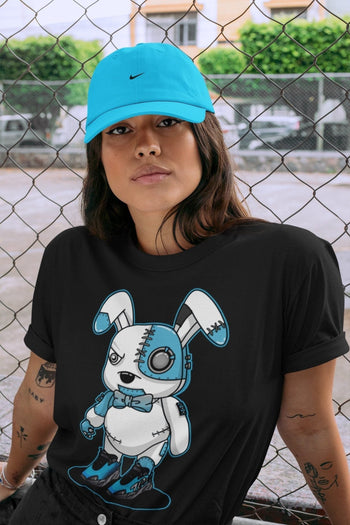 Yeezy 700 Bright Cyan Sneaker Match Tees Cyborg Bunny Sneaker Tees Yeezy 700 Bright Cyan Sneaker Release Tees Unisex Shirts
