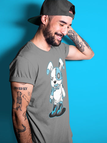 Yeezy 700 Bright Cyan Sneaker Match Tees Cyborg Bunny Sneaker Tees Yeezy 700 Bright Cyan Sneaker Release Tees Unisex Shirts