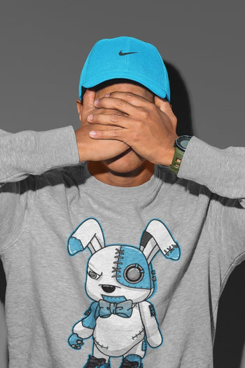 Yeezy 700 Bright Cyan Sneaker Match Tees Cyborg Bunny Sneaker Tees Yeezy 700 Bright Cyan Sneaker Release Tees Unisex Shirts