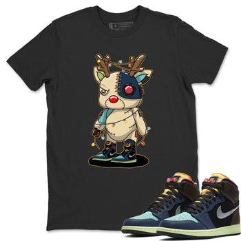 Jordan 1 Bio Hack Sneaker Match Tees Cyborg Reindeer Sneaker Tees Jordan 1 Bio Hack Sneaker Release Tees Unisex Shirts