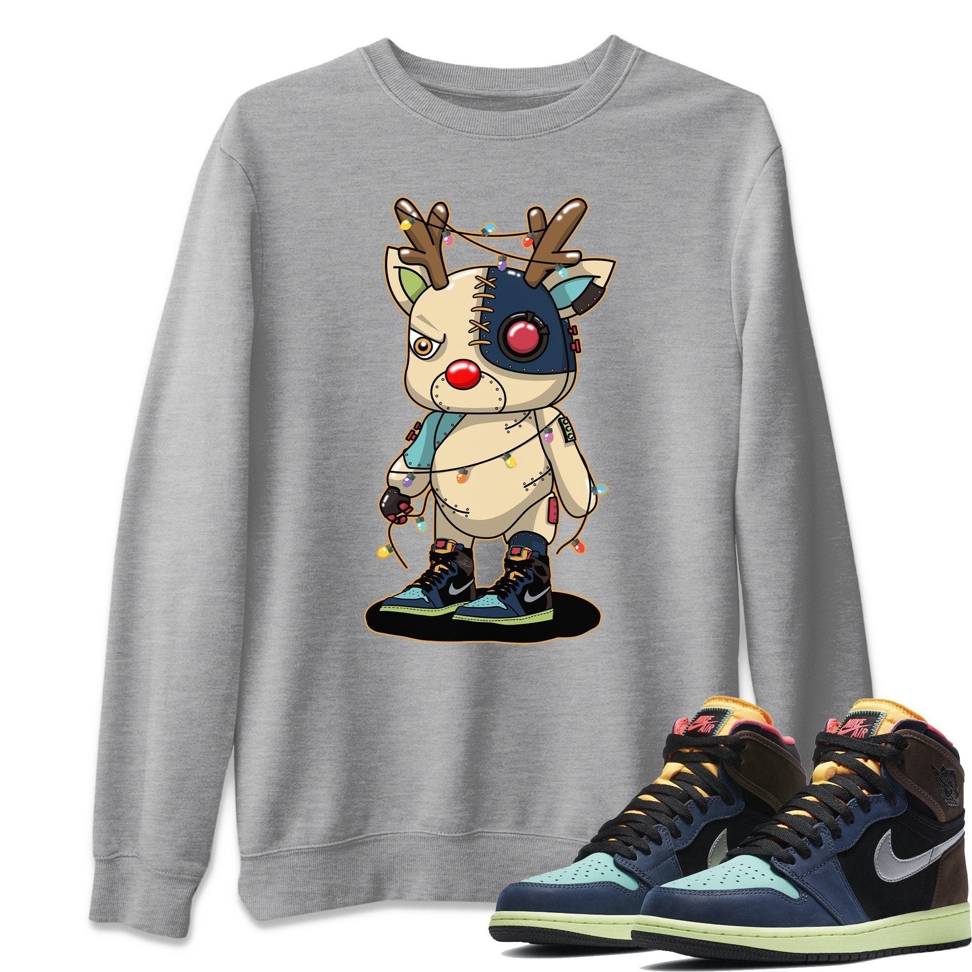 Jordan 1 Bio Hack Sneaker Match Tees Cyborg Reindeer Sneaker Tees Jordan 1 Bio Hack Sneaker Release Tees Unisex Shirts