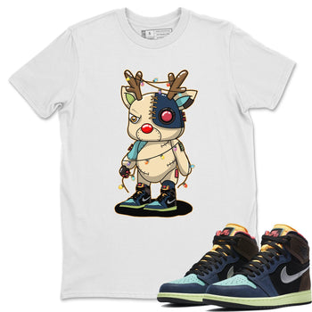 Jordan 1 Bio Hack Sneaker Match Tees Cyborg Reindeer Sneaker Tees Jordan 1 Bio Hack Sneaker Release Tees Unisex Shirts