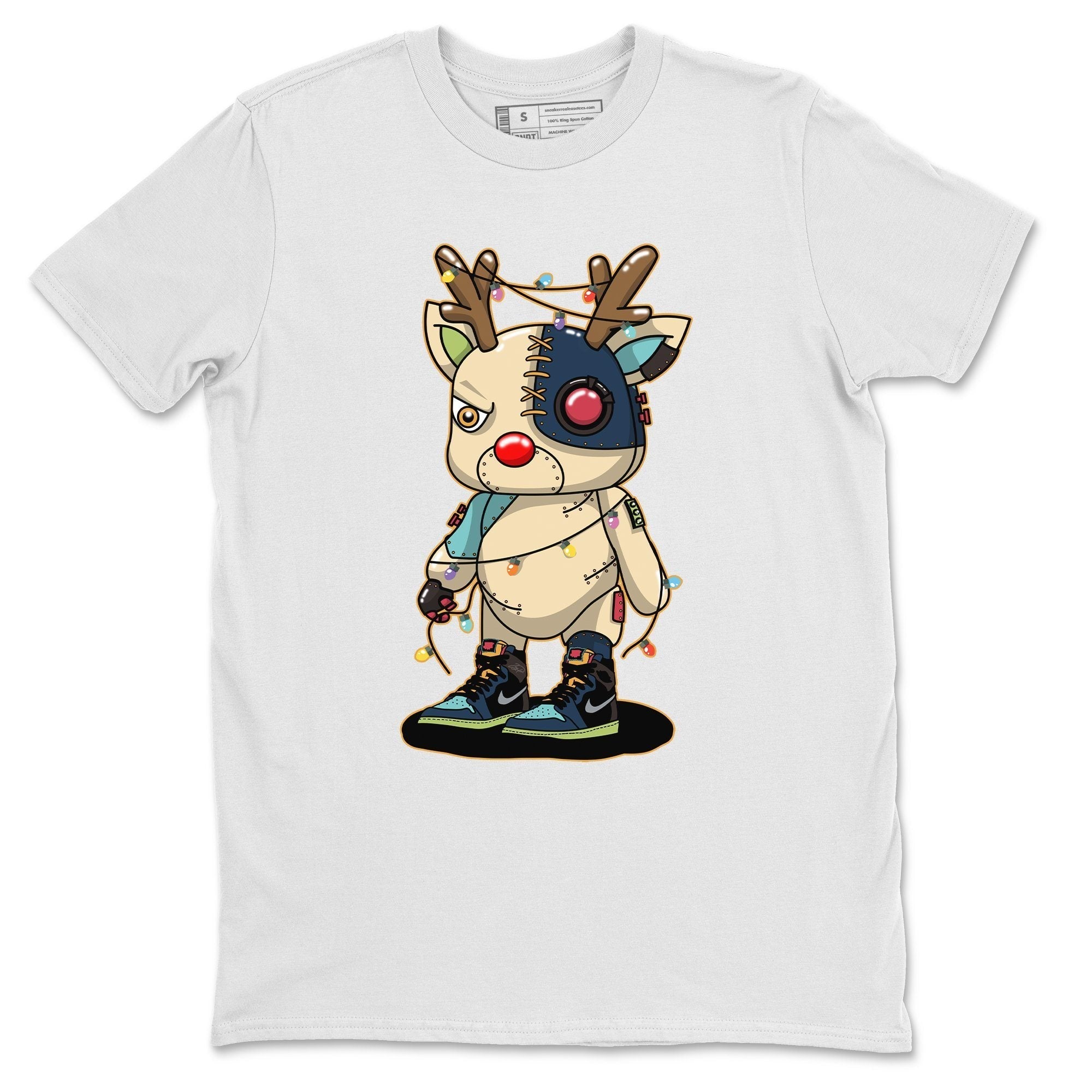 Jordan 1 Bio Hack Sneaker Match Tees Cyborg Reindeer Sneaker Tees Jordan 1 Bio Hack Sneaker Release Tees Unisex Shirts