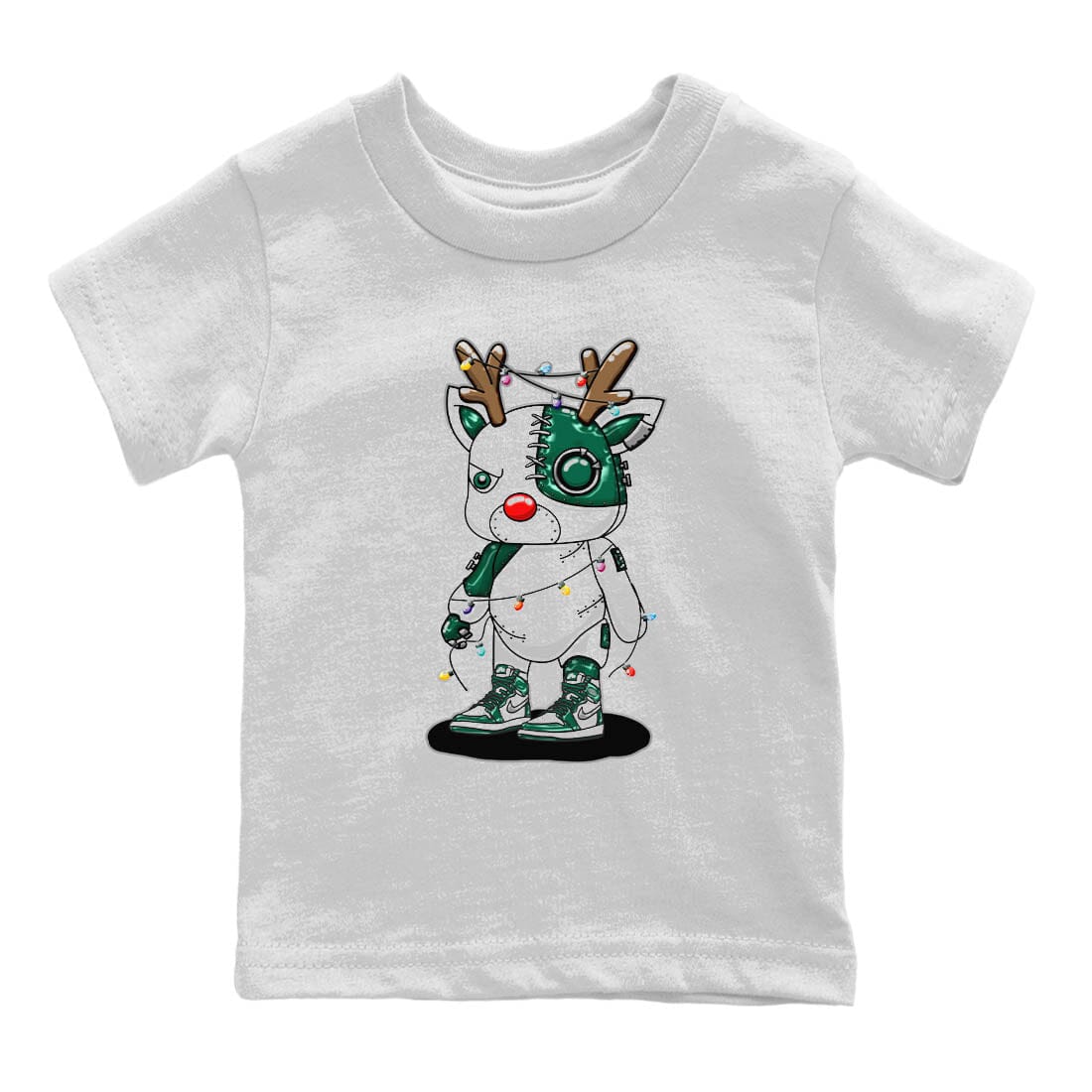 Jordan 1 Gorge Green Sneaker Match Tees Cyborg Reindeer Sneaker Tees Jordan 1 Gorge Green Sneaker Release Tees Kids Shirts