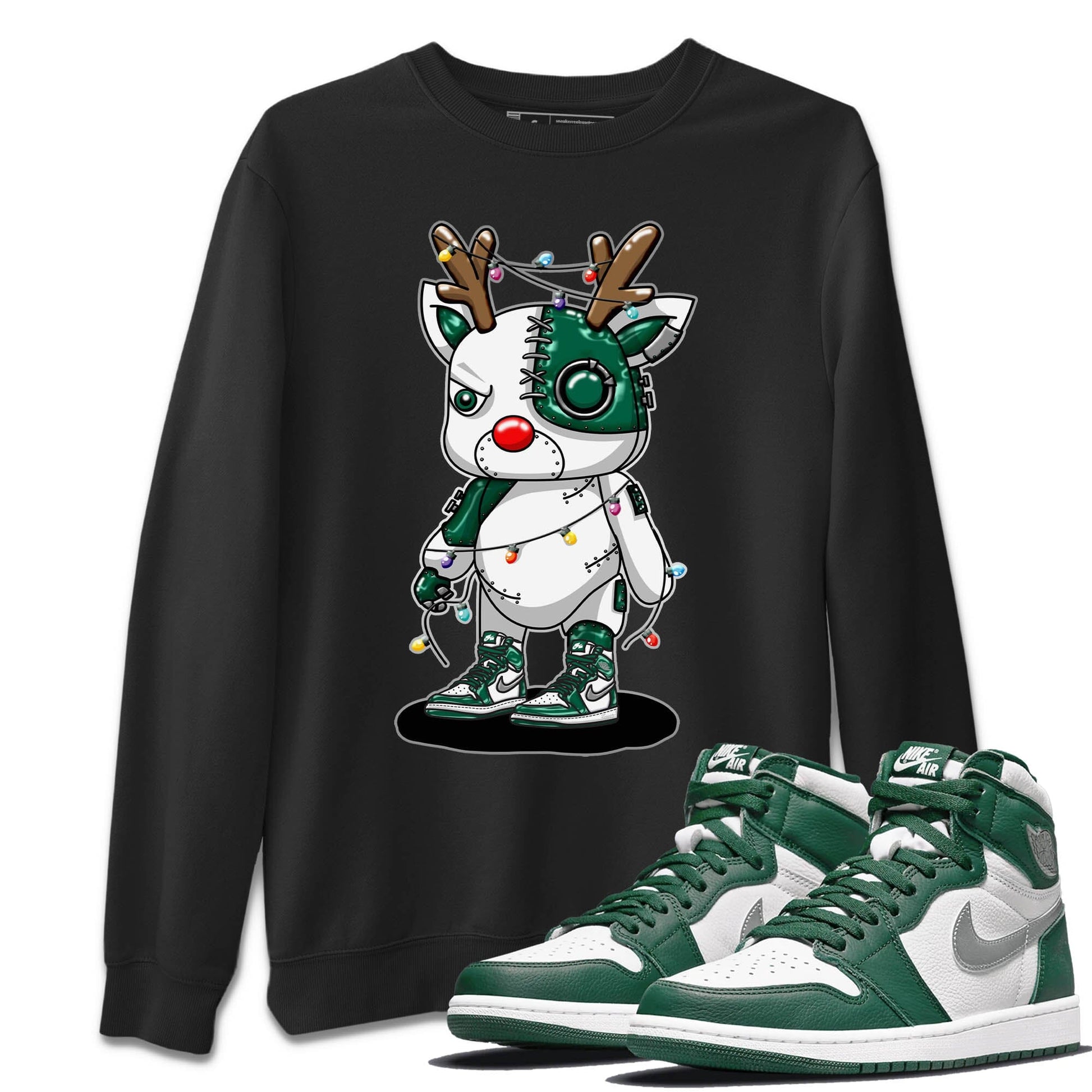 Jordan 1 Gorge Green Sneaker Match Tees Cyborg Reindeer Sneaker Tees Jordan 1 Gorge Green Sneaker Release Tees Unisex Shirts