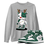 Jordan 1 Gorge Green Sneaker Match Tees Cyborg Reindeer Sneaker Tees Jordan 1 Gorge Green Sneaker Release Tees Unisex Shirts