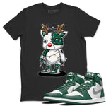 Jordan 1 Gorge Green Sneaker Match Tees Cyborg Reindeer Sneaker Tees Jordan 1 Gorge Green Sneaker Release Tees Unisex Shirts