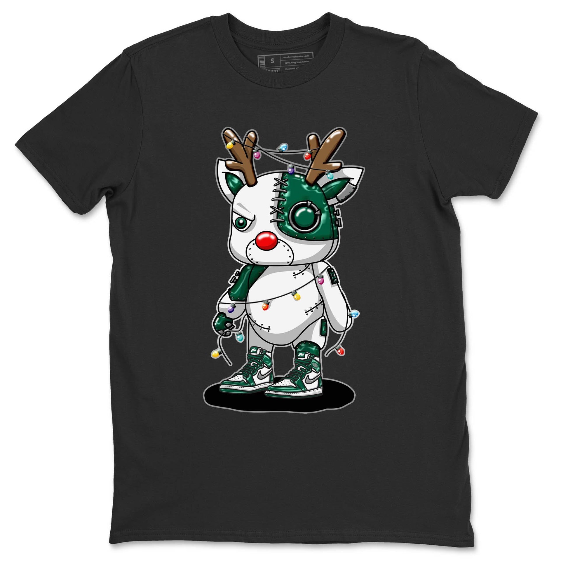 Jordan 1 Gorge Green Sneaker Match Tees Cyborg Reindeer Sneaker Tees Jordan 1 Gorge Green Sneaker Release Tees Unisex Shirts