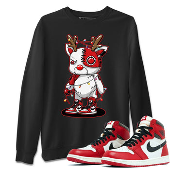 Jordan 1 Lost & Found Sneaker Match Tees Cyborg Reindeer Sneaker Tees Jordan 1 Lost & Found Sneaker Release Tees Unisex Shirts