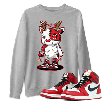 Jordan 1 Lost & Found Sneaker Match Tees Cyborg Reindeer Sneaker Tees Jordan 1 Lost & Found Sneaker Release Tees Unisex Shirts