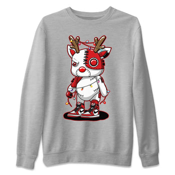 Jordan 1 Lost & Found Sneaker Match Tees Cyborg Reindeer Sneaker Tees Jordan 1 Lost & Found Sneaker Release Tees Unisex Shirts