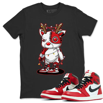Jordan 1 Lost & Found Sneaker Match Tees Cyborg Reindeer Sneaker Tees Jordan 1 Lost & Found Sneaker Release Tees Unisex Shirts