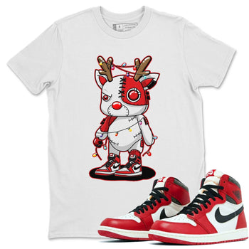 Jordan 1 Lost & Found Sneaker Match Tees Cyborg Reindeer Sneaker Tees Jordan 1 Lost & Found Sneaker Release Tees Unisex Shirts