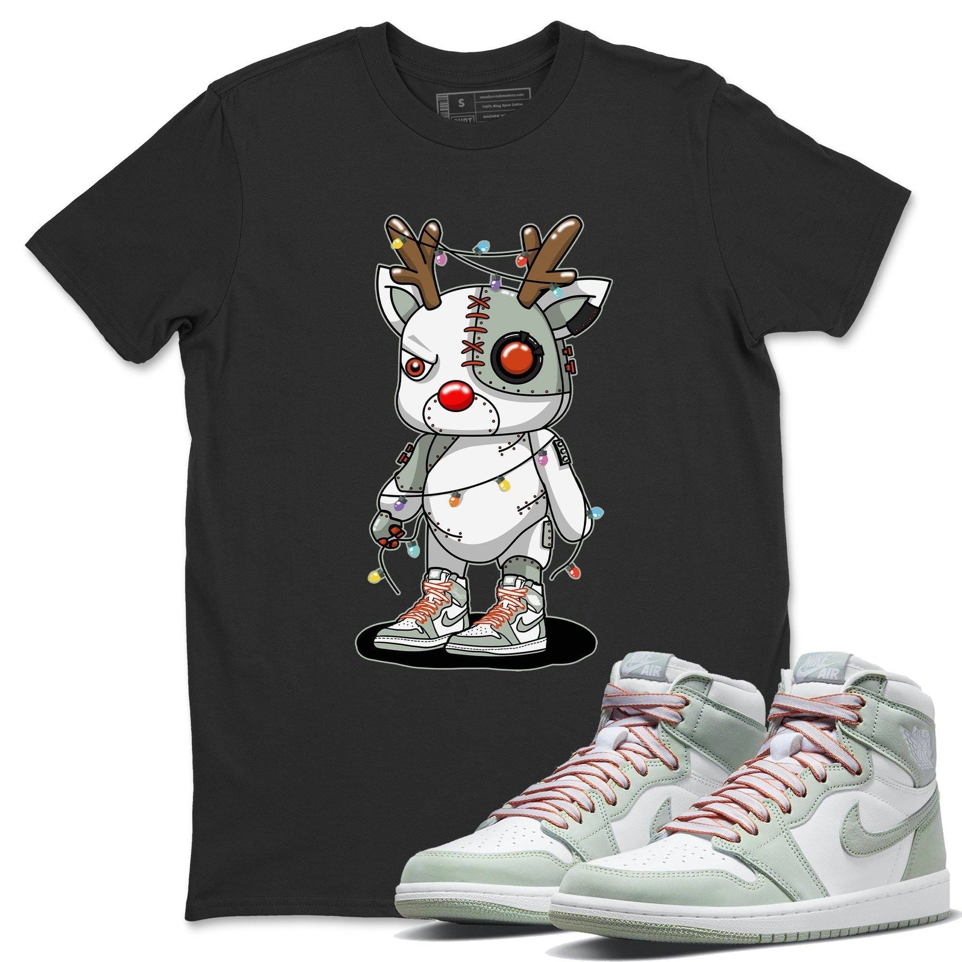 Jordan 1 Seafoam Sneaker Match Tees Cyborg Reindeer Sneaker Tees Jordan 1 Seafoam Sneaker Release Tees Unisex Shirts
