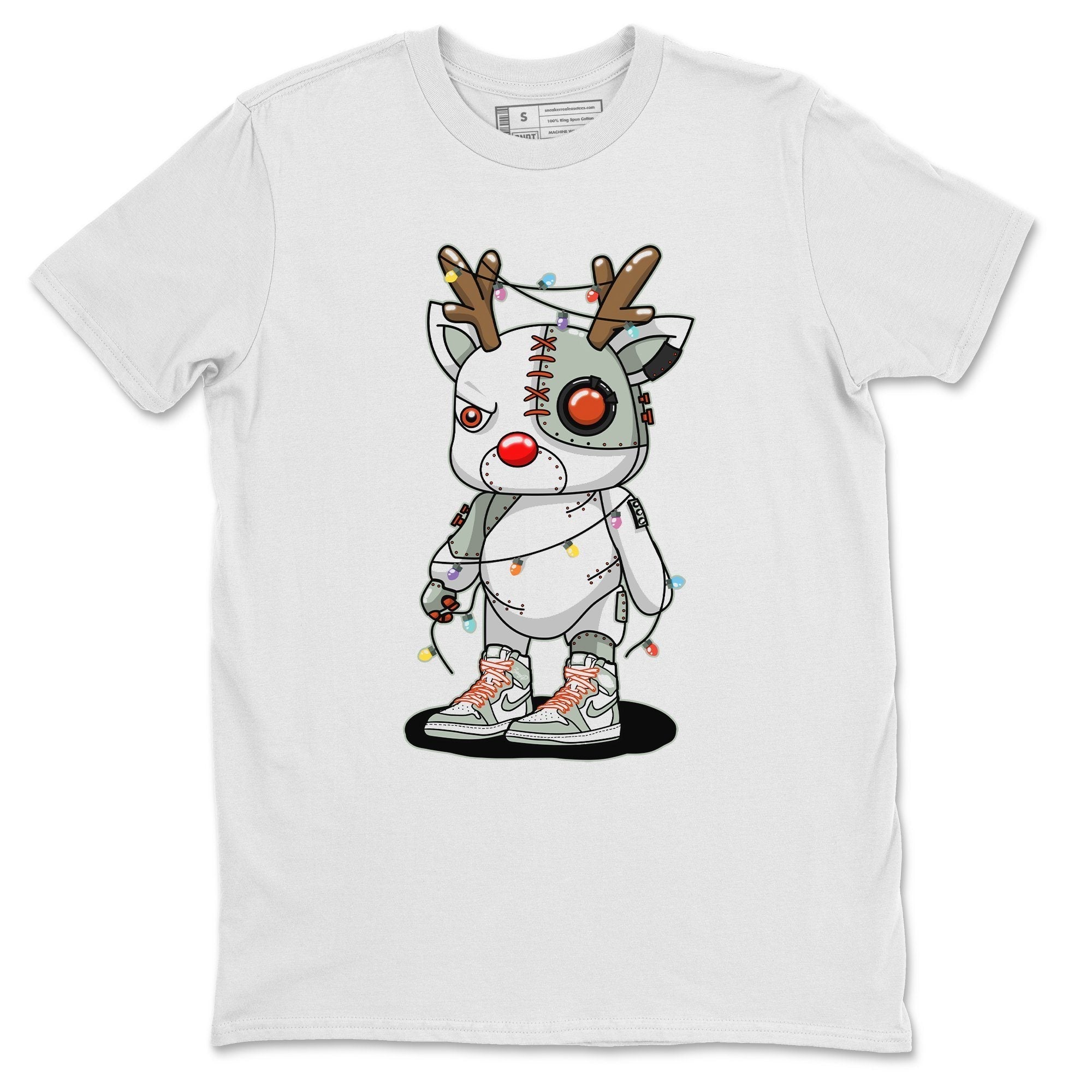 Jordan 1 Seafoam Sneaker Match Tees Cyborg Reindeer Sneaker Tees Jordan 1 Seafoam Sneaker Release Tees Unisex Shirts