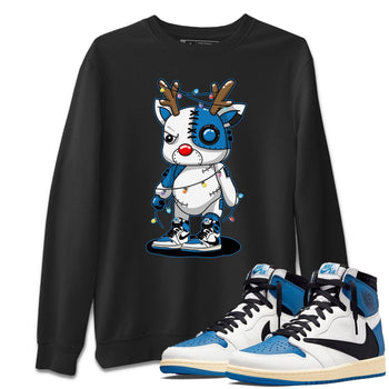 Jordan 1 Travis Scott Sneaker Match Tees Cyborg Reindeer Sneaker Tees Jordan 1 Travis Scott Sneaker Release Tees Unisex Shirts